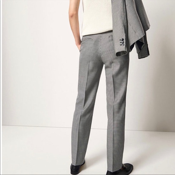 Massimo Dutti Gingham Check Suit Size 4 NWOT - Picture 5 of 6